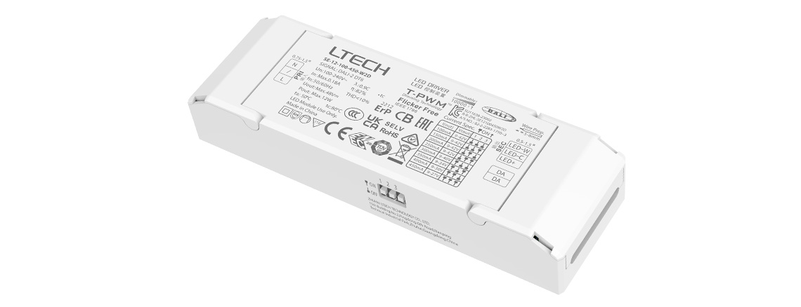 12W 100-450mA 恒流DALI-2 DT6/DT8色温电源 SE-12-100-450-W2D