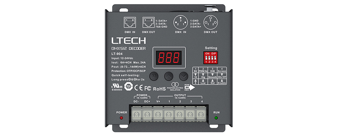 DMX解码驱动器 LT-904