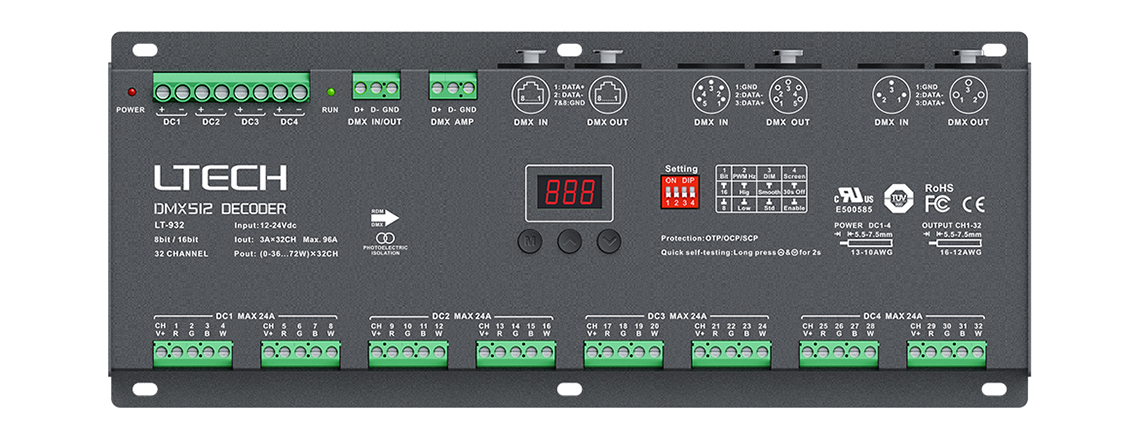 32路 DMX解码驱动器 LT-932