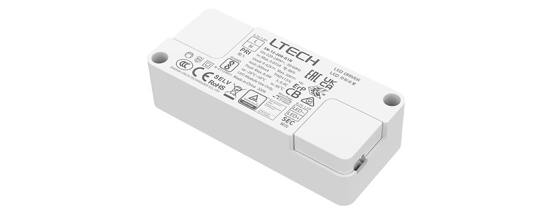 超小体积非调光恒流LED驱动器 SN-15-200-G1N