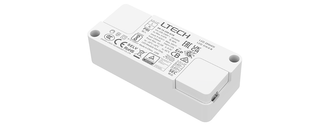 超小体积非调光恒流LED驱动器 SN-15-250-G1N