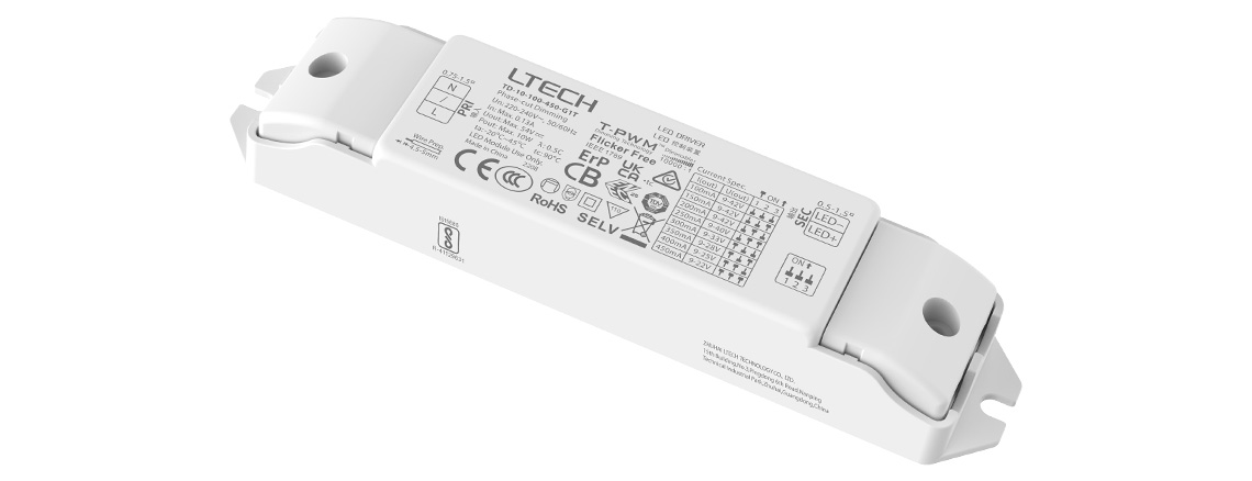 10W 100-450mA 恒流可控硅智能调光电源 TD-10-100-450-G1T