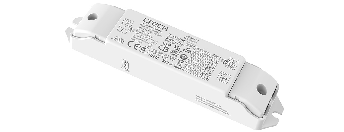 10W 350-700mA 恒流可控硅智能调光电源 TD-10-350-700-G1T