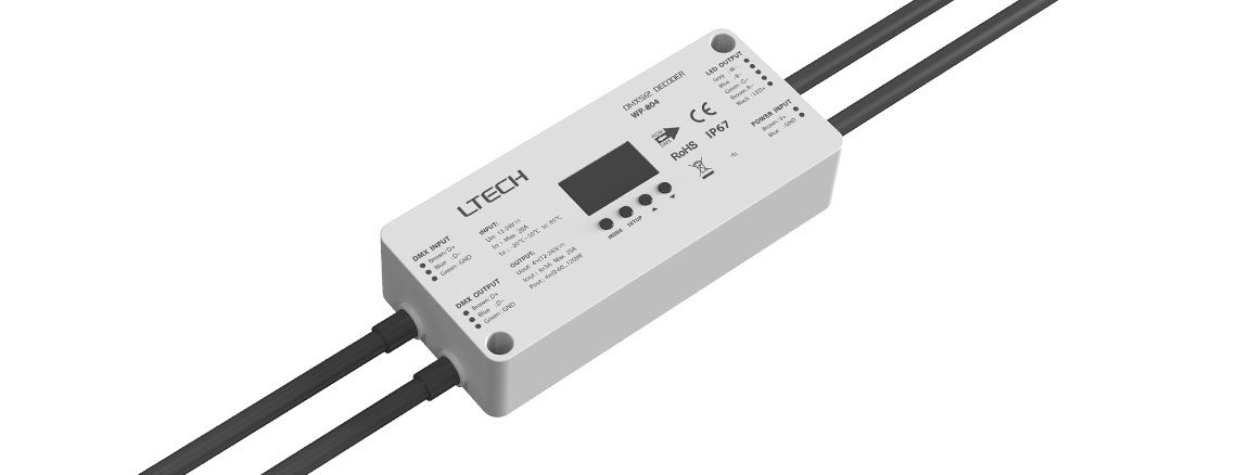 4路 防水DMX/RDM恒压解码器 WP-804