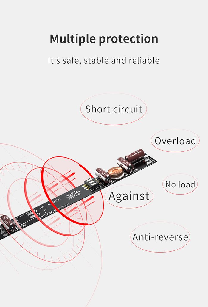 LED Drivers for Magnetic Track Lights-Multiple protection